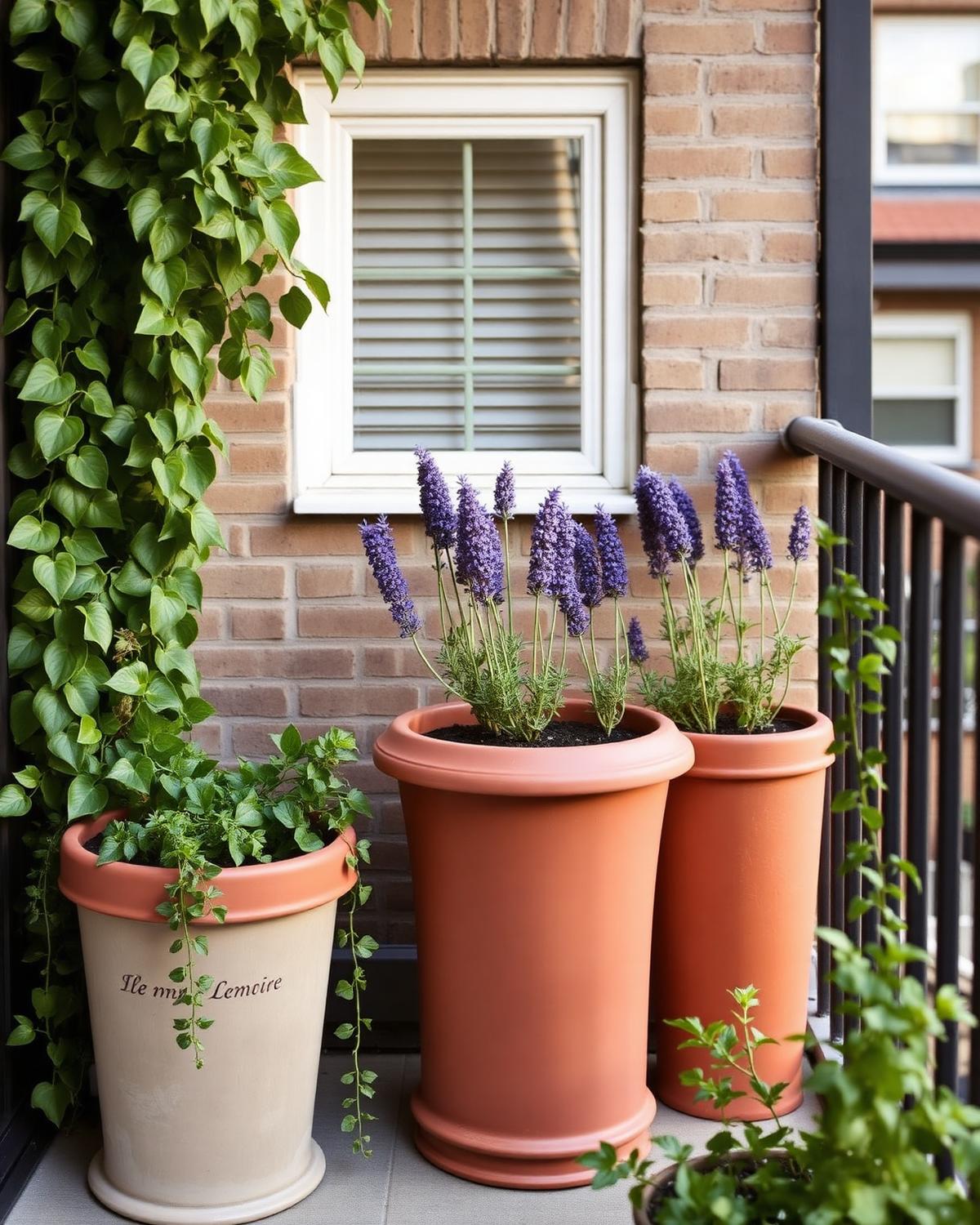 Fewer, taller pots — not more, smaller ones